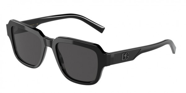Dolce & Gabbana DG4402F Sunglasses, 501/87 BLACK DARK GREY (BLACK)