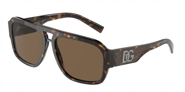 Dolce & Gabbana DG4403F Sunglasses, 502/73 HAVANA DARK BROWN (TORTOISE)