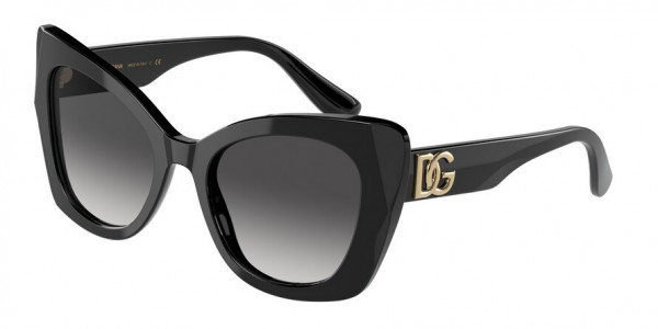 Dolce & Gabbana DG4405F Sunglasses, 501/8G BLACK GREY GRADIENT (BLACK)