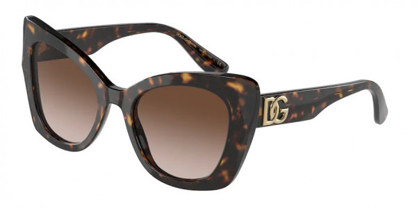 Dolce & Gabbana DG4405F Sunglasses, 502/13 HAVANA GRADIENT BROWN (TORTOISE)