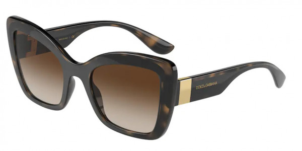 Dolce & Gabbana DG6170 Sunglasses, 330613 HAVANA/BLACK GRADIENT BROWN (BLACK)