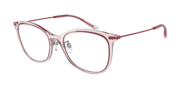 Emporio Armani EA3199 Eyeglasses, 5070 SHINY TRANSPARENT RED (RED)