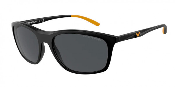 Emporio Armani EA4179 Sunglasses, 500187 MATTE BLACK DARK GREY (BLACK)