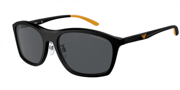 Emporio Armani EA4179F Sunglasses, 500187 MATTE BLACK DARK GREY (BLACK)