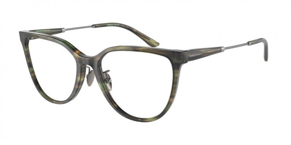 Giorgio Armani AR7219 Eyeglasses, 5918 STRIPED GREEN (GREEN)