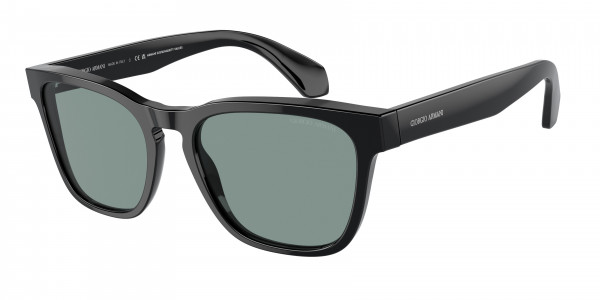 Giorgio Armani AR8155 Sunglasses, 587556 BLACK BLUE VINTAGE (BLACK)