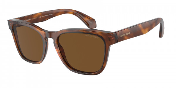 Giorgio Armani AR8155 Sunglasses, 598857 RED HAVANA POLAR BROWN (TORTOISE)