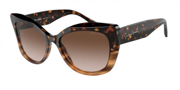 Giorgio Armani AR8161 Sunglasses, 592913 HAVANA/STRIPED BROWN GRADIENT (TORTOISE)