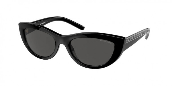 Michael Kors MK2160 RIO Sunglasses, 300587 RIO BLACK DARK GREY SOLID (BLACK)