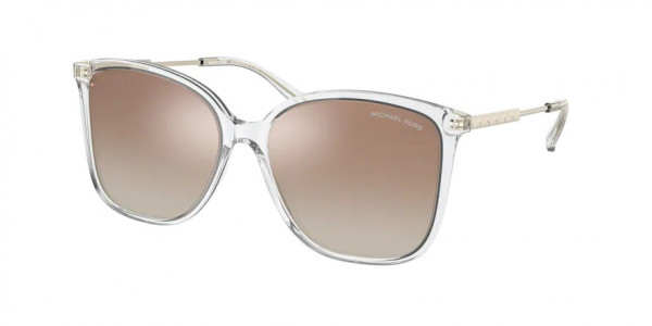 Michael Kors MK2169 AVELLINO Sunglasses, 30156K AVELLINO CLEAR CARAMEL SILVER (TRANSPARENT)