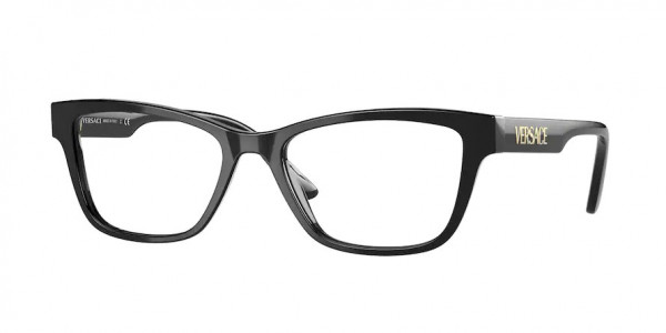 Versace VE3316 Eyeglasses, GB1 BLACK