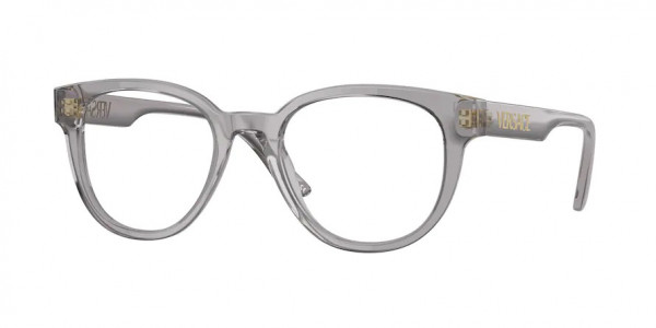 Versace VE3317 Eyeglasses, 593 TRANSPARENT GREY (GREY)
