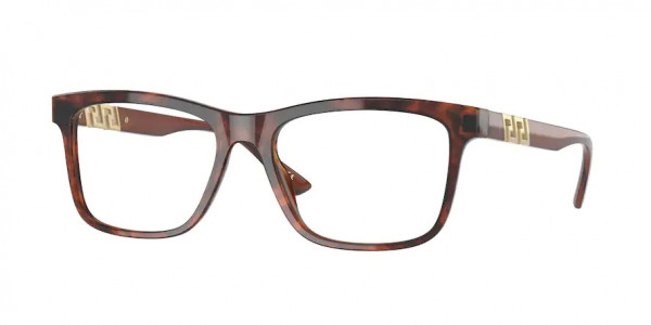 Versace VE3319F Eyeglasses, 593 TRANSPARENT GREY (GREY)