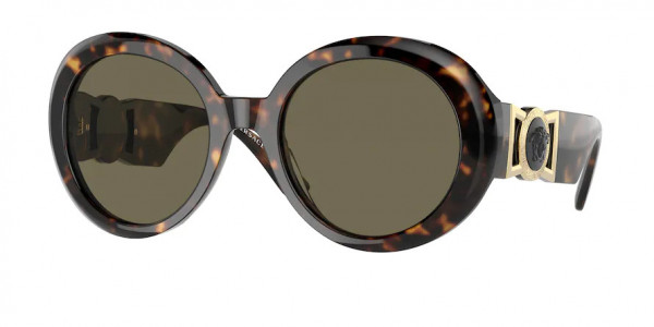 Versace VE4414 Sunglasses, 108/3 HAVANA BROWN (TORTOISE)