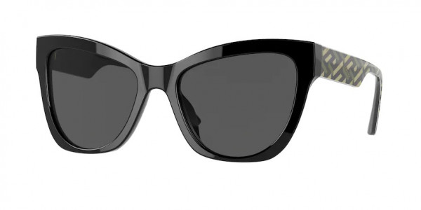 Versace VE4417U Sunglasses, 535887 BLACK DARK GREY (BLACK)