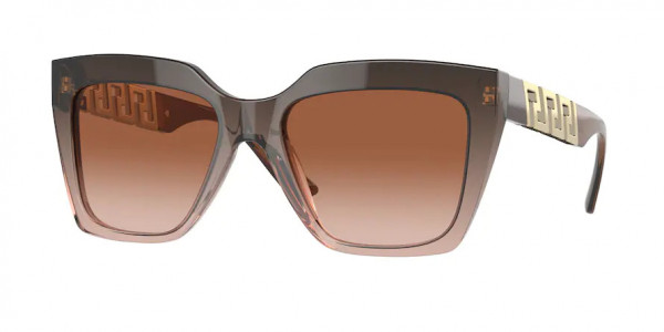 Versace VE4418 Sunglasses, 533213 BROWN TRANSP GRADIENT BEIGE BR (BROWN)