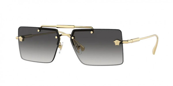 Versace VE2245 Sunglasses, 10028G GOLD GREY GRADIENT (GOLD)