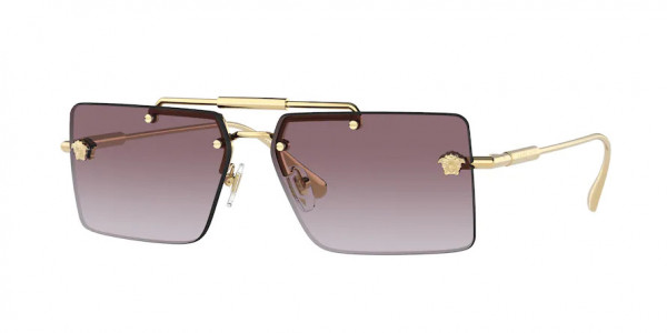 Versace VE2245 Sunglasses, 10028H GOLD VIOLET GRADIENT (GOLD)