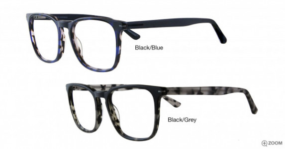 Colours Harrell Eyeglasses, Black/Blue