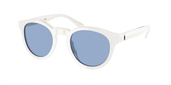 Polo PH4184 Sunglasses, 522972 SHINY WHITE BLUE (WHITE)