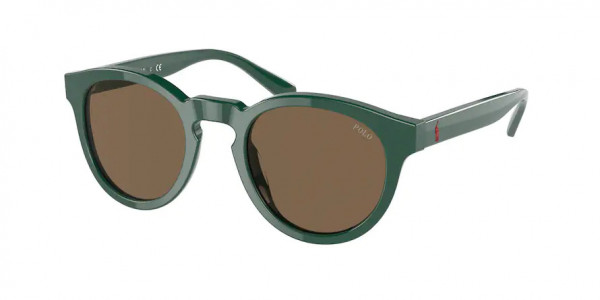 Polo PH4184 Sunglasses, 542173 SHINY FOREST GREEN BROWN (GREEN)