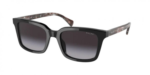Ralph RA5287 Sunglasses, 60078G SHINY BLACK GRADIENT GREY (BLACK)