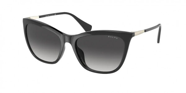 Ralph RA5289 Sunglasses, 50018G SHINY BLACK GRADIENT GREY (BLACK)