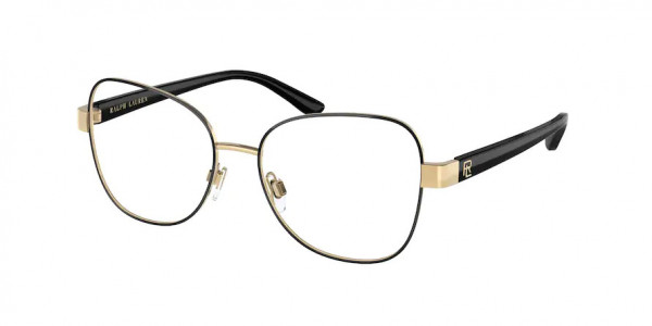 Ralph Lauren RL5114 Eyeglasses, 9337 SHINY BLACK ON GOLD (BLACK)