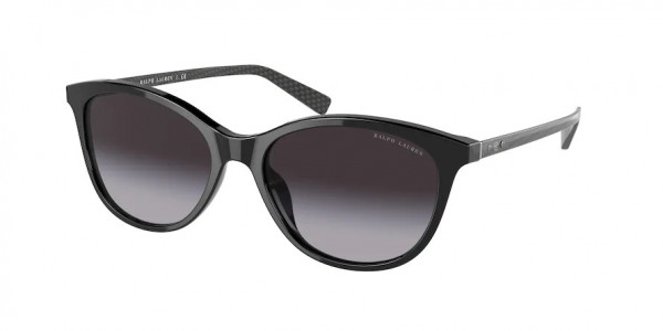 Ralph Lauren RL8198U Sunglasses, 50018G SHINY BLACK GRADIENT GREY (BLACK)