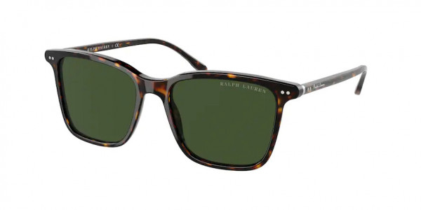 Ralph Lauren RL8199 Sunglasses, 500371 SHINY DARK HAVANA BOTTLE GREEN (TORTOISE)