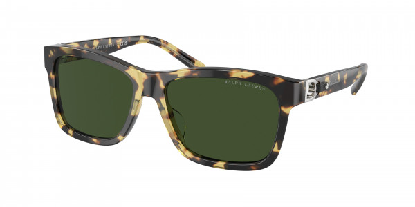 Ralph Lauren RL8203QU Sunglasses, 500471 HAVANA SPOTTY GREEN (BROWN)