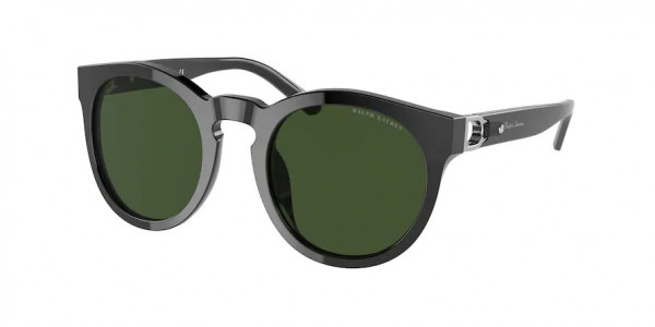 Ralph Lauren RL8204QU Sunglasses, 500171 SHINY BLACK DARK GREEN (BLACK)