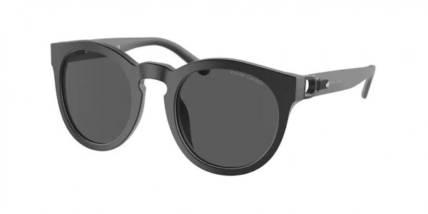 Ralph Lauren RL8204QU Sunglasses, 537587 MATTE BLACK DARK GREY (BLACK)