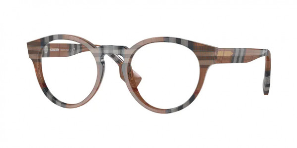Burberry BE2354F Eyeglasses, 3967 CHECK BROWN (BROWN)