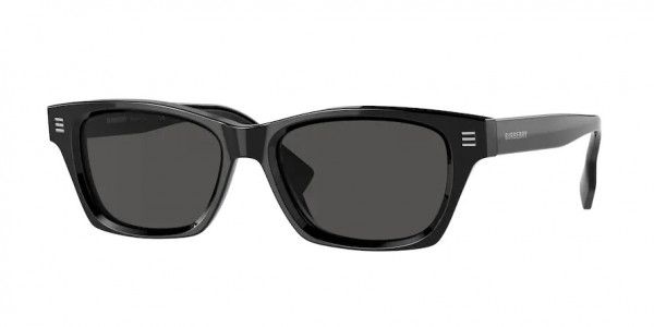 Burberry BE4357 KENNEDY Sunglasses, 300187 KENNEDY BLACK DARK GREY (BLACK)