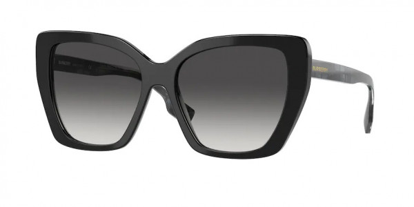 Burberry BE4366 TAMSIN Sunglasses, 39808G TAMSIN BLACK GREY GRADIENT (BLACK)