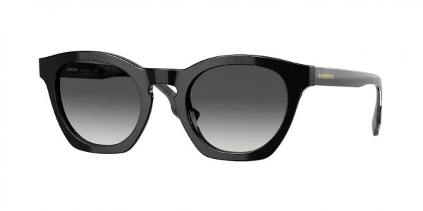 Burberry BE4367 YVETTE Sunglasses, 39808G YVETTE BLACK GREY GRADIENT (BLACK)