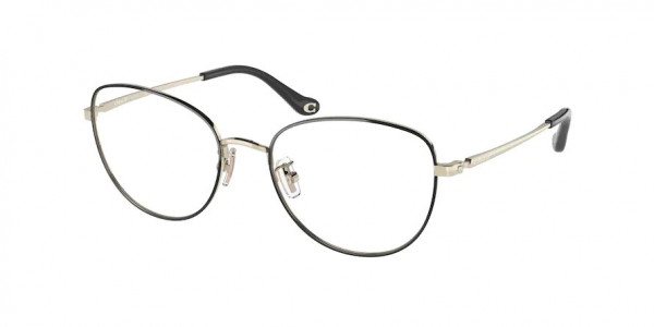 Coach HC5137 Eyeglasses, 9346 BLACK / LIGHT GOLD (BLACK)