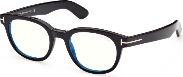 Tom Ford FT5807-B Eyeglasses, 001 - Shiny Black / Shiny Black