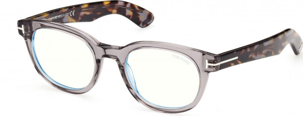 Tom Ford FT5807-B Eyeglasses, 020 - Shiny Grey / Coloured Havana