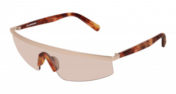Courrèges CL1902 Sunglasses, 001 - GOLD with HAVANA temples and BROWN lenses