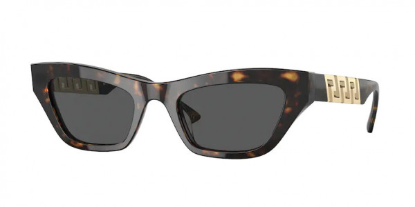 Versace VE4419 Sunglasses, 108/87 HAVANA DARK GREY (TORTOISE)