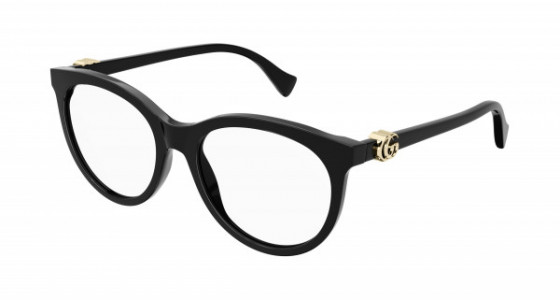 Gucci GG1074O Eyeglasses, 004 - BLACK with TRANSPARENT lenses