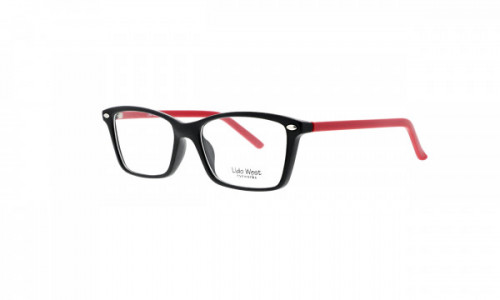 Lido West Ayden Eyeglasses, Black Red