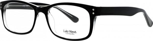 Lido West Diver Eyeglasses, Black/Cry