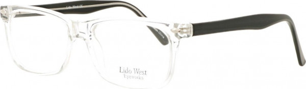 Lido West Ridge Eyeglasses, Crystal/Black