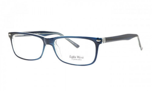 Lido West Ridge Eyeglasses, Navy/Crystal