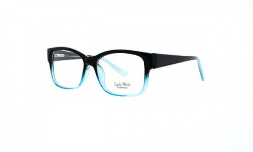 Lido West Salmon Eyeglasses, Black Blue