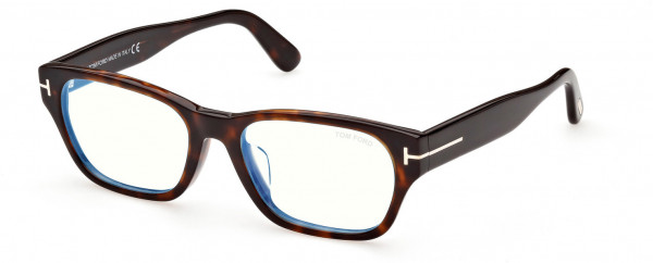 Tom Ford FT5781-D-B Eyeglasses, 052 - Shiny Dark Havana, 