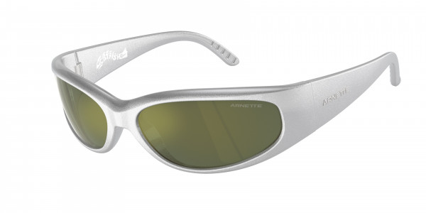 Arnette AN4302 CATFISH Sunglasses, 28676R CATFISH METALLIC SILVER DARK G (SILVER)